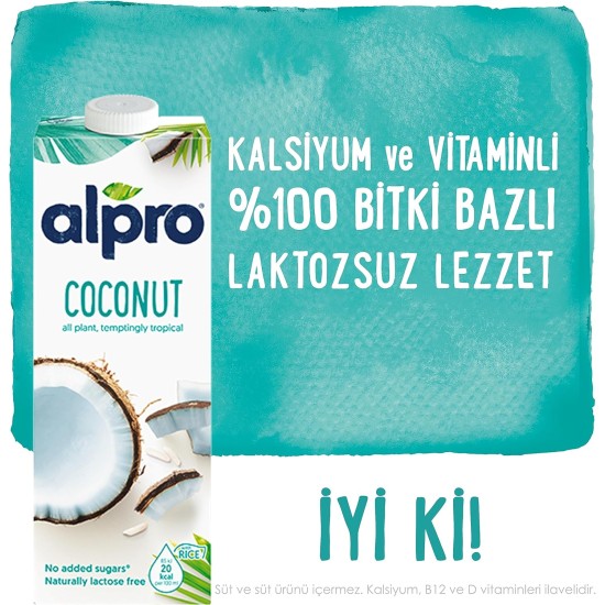 Alpro Barista Coconut Hindistan Cevizli Bitkisel Süt 1 Litre