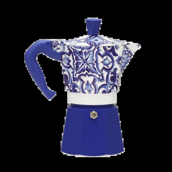 Bialetti Moka Pot Dolce&Gabbana Akdeniz Mavisi 3 Cups – orijinal Bialetti moka pot