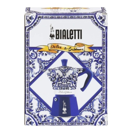 Bialetti Moka Pot Dolce&Gabbana Akdeniz Mavisi 6 Cups – orijinal Bialetti moka pot