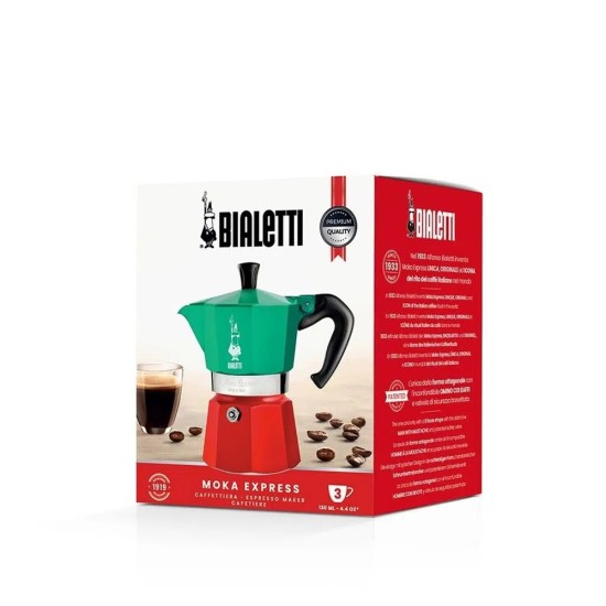 Bialetti Moka Pot Express Italia Multicolor 3 Cups Bialetti Moka Pot Express Italia Multicolor 3 Cups – orijinal Bialetti moka pot