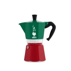 Bialetti Moka Pot Express Italia Multicolor 6 Cups Bialetti Moka Pot Express Italia Multicolor 6 Cups