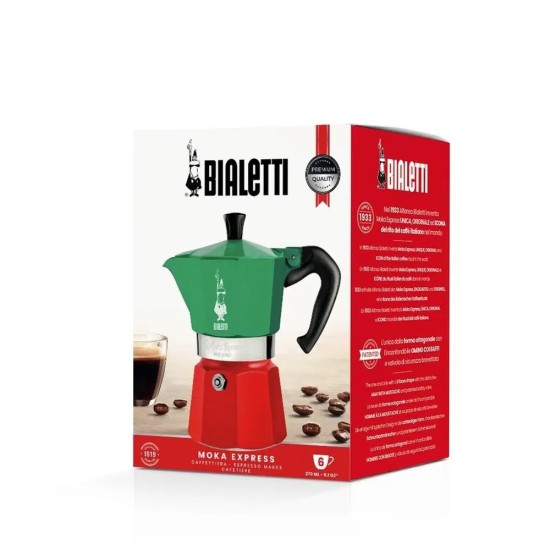 Bialetti Moka Pot Express Italia Multicolor 6 Cups Bialetti Moka Pot Express Italia Multicolor 6 Cups – orijinal Bialetti moka pot