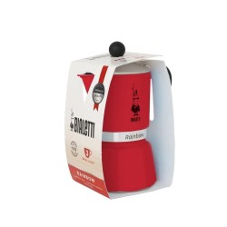 Bialetti Moka Pot Rainbow Kırmızı 6 Cups