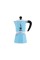 Bialetti Moka Pot Rainbow Mavi 3 Cups – orijinal Bialetti moka pot