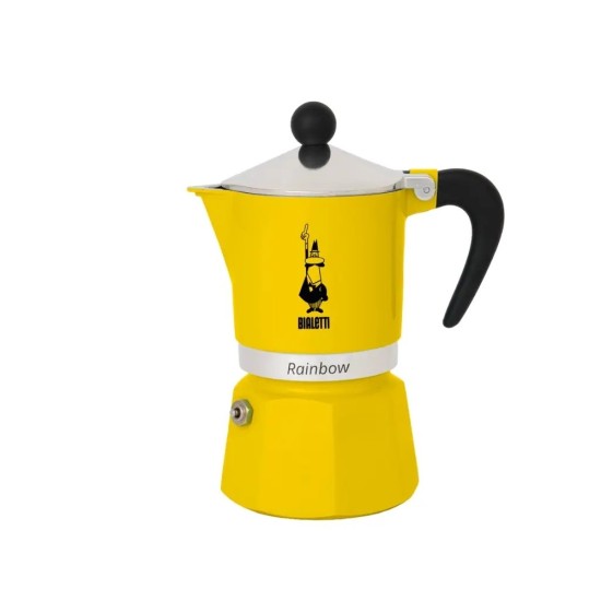 Bialetti Moka Pot Rainbow Sarı 3 Cups Bialetti Moka Pot Rainbow Sarı 3 Cups – orijinal Bialetti moka pot