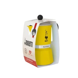 Bialetti Moka Pot Rainbow Sarı 3 Cups Bialetti Moka Pot Rainbow Sarı 3 Cups