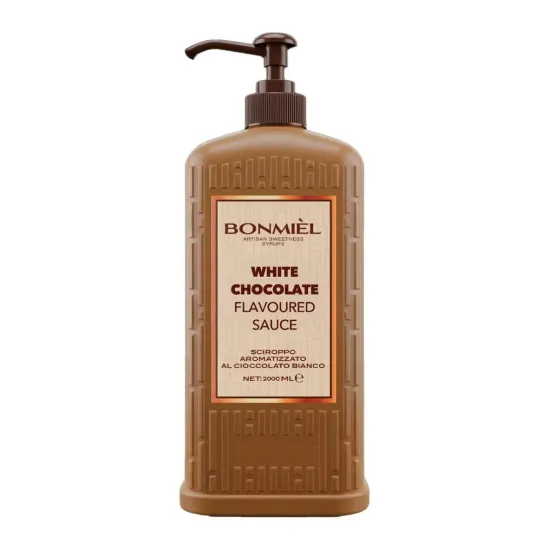 Bonmiel Beyaz Çikolata Sosu Profesyonel White Chocolate Sauce