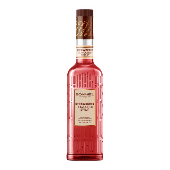 Bonmiel Çilek Şurubu yoğun aromalı profesyonel içecek ve tatlı şurubu