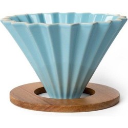 Ahşap Standlı Dripper – Turkuaz