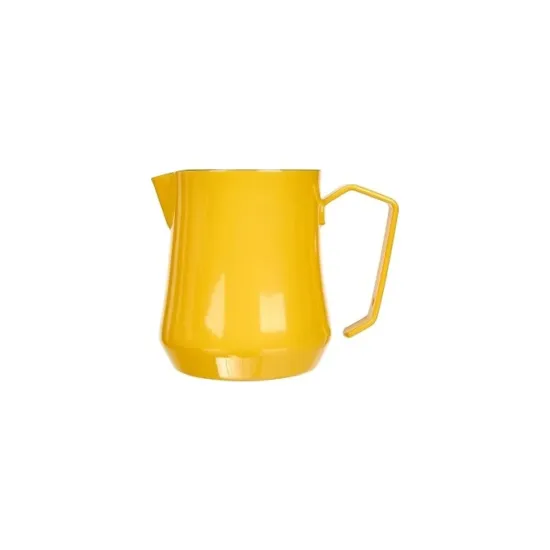 Motta Tulip Süt Potu Sarı 500 ml – Profesyonel Latte Art Süt Kabı