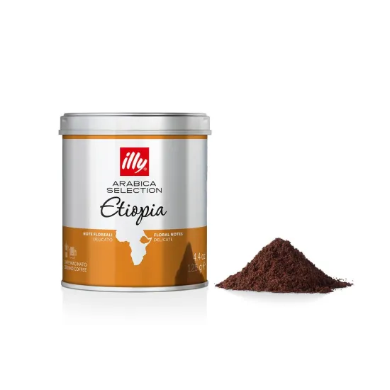 illy etiyopya toz kahve 125 gr single origin