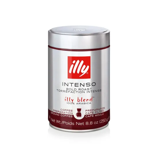 Illy Intenso Bold Roast öğütülmüş kahve 250 GR – koyu kavrulmuş espresso
