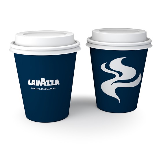Lavazza logolu karton bardak 14 oz 1000’li paket