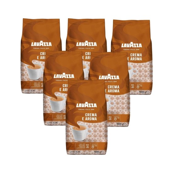 Lavazza Crema e Aroma 6’lı Paket – Toplu Alım için İdeal Kahve Seçeneği Lavazza Crema e Aroma Çekirdek Kahve 1KG x 6’lı Ekonomik Paket