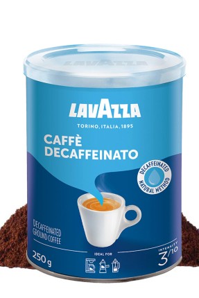 Lavazza Decaffeinato Kafeinsiz Öğütülmüş Kahve Teneke 250 G Lavazza Decaffeinato Kafeinsiz Öğütülmüş Kahve Teneke 250 G