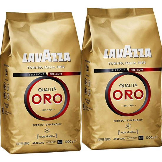 Lavazza Qualità Oro Çekirdek Kahve 1 KG x 2 paket görseli