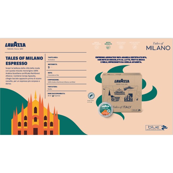 Lavazza Tales of Milano Espresso Lavazza Blue kapsül kahve