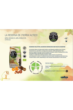 Lavazza İTierra! Alteco Organic Premium Çekirdek Kahve 1KG