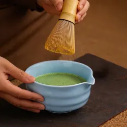Seramik Matcha Kasesi (Chawan) Bebek Mavisi Seramik Matcha Kasesi (Chawan) Bebek Mavisi