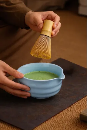 Seramik Matcha Kasesi (Chawan) Bebek Mavisi 