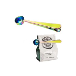Renkli Kahve Ölçü Kaşığı ve Paket Klipsi