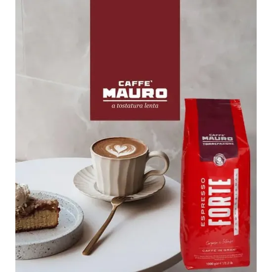 Caffè Mauro Espresso Forte çekirdek kahve 1 kg paket profesyonel espresso kahve