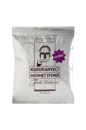 Kurukahveci Mehmet Efendi Kafeinsiz Türk Kahvesi Poşet 50 gr