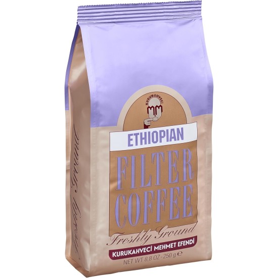Mehmet Efendi Ethiopian Filter Kahve 250 Gr Etiyopya menşeli filtre kahve paketi