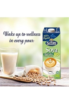 Scotti Organik Soya Barista İçeceği 1Lt Scotti Organik Soya Barista İçeceği 1Lt