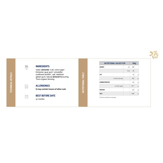 Riso Scotti Almond Soul Bio – Organik Badem & Pirinç Bitkisel İçecek Riso Scotti Almond Soul Bio pirinç badem bitkisel içecek ambalajı