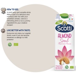 Scotti Almond Soul Bio & Badem Bazlı Bitkisel Süt 1Lt Scotti Almond Soul Bio & Badem Bazlı Bitkisel Süt 1Lt