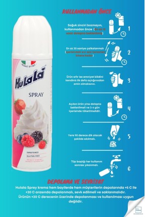 Hulala Sprey Krem Şanti 250 GR Hulala Sprey Krem Şanti 250 GR