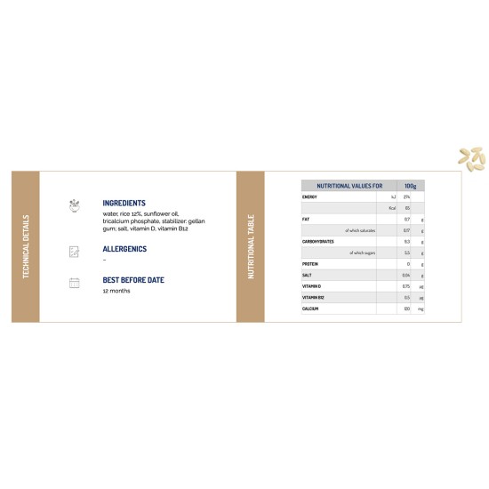 Riso Scotti Soul Rice Drink pirinç bazlı bitkisel içecek ambalajı