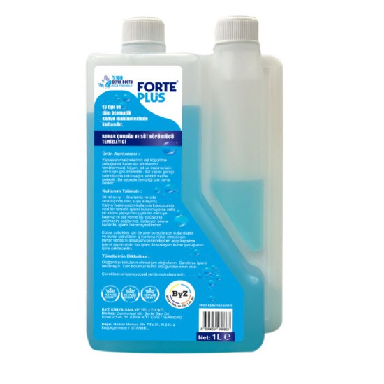 Forte Plus Buhar Çubuğu ve Süt Köpürtücü Temizleyici 1L şişe görseli