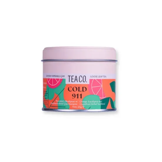 Tea Co Cold 911 Portakal Greyfurt Okaliptus Bitki Çayı 25 gr paketi