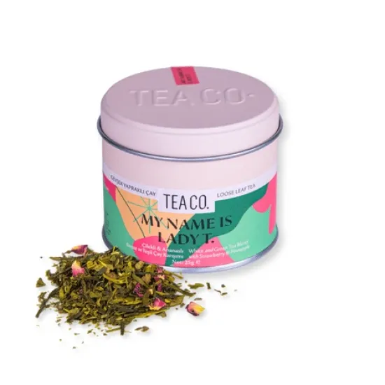 Tea Co My Name Is Lady T Çilek Ananaslı Beyaz Çay 25 gr paketi