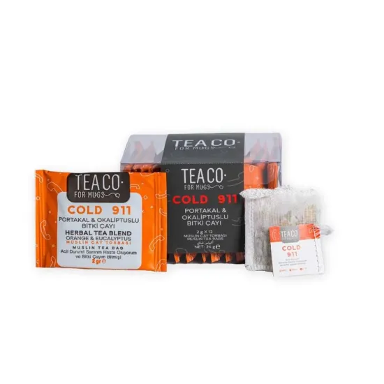 Tea Co Cold 911 Portakal Okaliptus Bitki Çayı Müslin Poşet 100’lü
