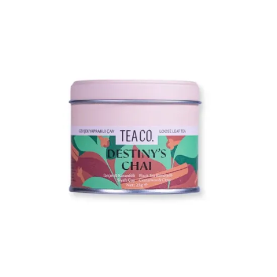 Tea Co Destiny’s Chai Tarçın ve Karanfilli Siyah Çay 25 Gr