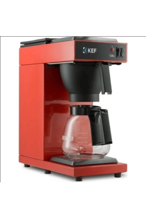 Kef Filtre Kahve Makinesi 1.8 Litre Kırmızı